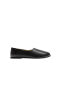 Темно-коричневые мужские мокасины ZARA Flat Leather Черный, 40 - фото #3