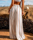 Фото #3 товара Women's Striped Wide Leg Pants