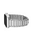 ფოტო #3 პროდუქტის Women's Silver-Tone Bead Accented Link Bracelet Compatible with 38mm/40mm/41mm Apple Watch