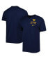 Фото #2 товара Men's Navy West Virginia Mountaineers Team Practice Performance T-shirt