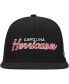 ფოტო #4 პროდუქტის Mitchell Ness Men's Black Carolina Hurricanes Core Team Script 2.0 Snapback Hat