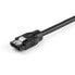 Фото #3 товара StarTech.com 0.3 m Round SATA Cable - 0.3 m - SATA III - SATA 7-pin - SATA 7-pin - Male/Male - Black