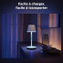 Philips White and Color Ambiance, tragbare Tischleuchte Hue Belle, Bluetooth-kompatibel, wei