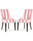 Фото #1 товара Lester Awning Stripes Dining Chair (Set Of 2)