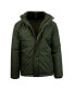 Фото #3 товара Spire By Galaxy Men's Heavyweight Presidential Tech Jacket with Detachable Hood