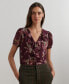 ფოტო #1 პროდუქტის Women's Floral Georgette Puff-Sleeve Blouse