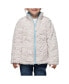 ფოტო #2 პროდუქტის Little and Big Girls' Reversible Sherpa Fleece Puffer Jacket