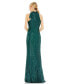 ფოტო #2 პროდუქტის Women's Women's Ieena Sequined Soft Tie Halter Neck Column Gown