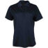 Page & Tuttle Solid Heather Short Sleeve Polo Shirt Womens Blue Casual P2013-DKN