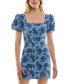 ფოტო #1 პროდუქტის Juniors' Floral-Print Bodycon Dress