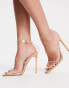 Фото #8 товара Simmi London Wide Fit Nolan embellished barely there sandals in beige