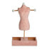 Шкатулка для драгоценностей на ножке Розовый Велюр Деревянный (12 x 40 x 24 cm)