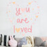 Фото #2 товара Настенный декор для детской Bilderwelten You are loved Herz Rosa