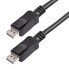 StarTech.com 6ft (2m) DisplayPort 1.2 Cable - 4K x 2K Ultra HD VESA Certified DisplayPort Cable - DP to DP Cable for Monitor - DP Video/Display Cord - Latching DP Connectors - 1.8 m - DisplayPort - DisplayPort - Male - Male - 3840 x 2400 pixels