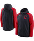 Фото #1 товара Men's Navy, Red Cleveland Guardians Authentic Collection Full-Zip Hoodie Performance Jacket
