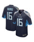 Фото #1 товара Men's Treylon Burks Navy Tennessee Titans 2022 NFL Draft First Round Pick Game Jersey