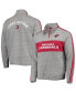 ფოტო #1 პროდუქტის Men's Heathered Gray Arizona Cardinals Mario Quarter-Zip Jacket