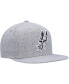 ფოტო #2 პროდუქტის Men's Heather Gray San Antonio Spurs Hardwood Classics 2.0 Snapback Hat