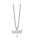 Фото #2 товара Chisel polished Dragonfly Pendant on a Cable Chain Necklace