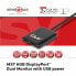 Фото #7 товара Club 3D Multi Stream Transport Hub DisplayPort 1.2 Dual Monitor - DisplayPort - 2x Displayport - Displayport 1.2 - 3840 x 2160 pixels - Black - 60 Hz