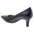 Trotters Noelle T1714-400 Womens Blue Narrow Leather Pumps Heels Shoes 7