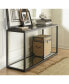 Фото #4 товара Ellis 60" Glass and Metal Console Table