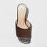 Фото #2 товара Women's Darla Platform Mule Heels - A New Day Dark Brown 9.5