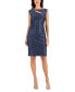 ფოტო #1 პროდუქტის Women's Sequined-Lace Sheath Dress