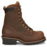 Chippewa Valdor 8 Inch Waterproof Composite Toe Work Mens Brown Work Safety Sho