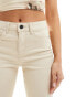 Noisy May Sallie high waisted flared jeans in ecru