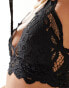 Free People Adella lace bralet in black