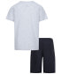 ფოტო #2 პროდუქტის Little Boys T-shirt and Woven Shorts, 2 Piece Set