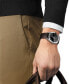 ფოტო #2 პროდუქტის Men's Swiss Gentleman Brown Leather Strap Watch 40mm