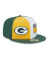 ფოტო #4 პროდუქტის Men's Gold, Green Green Bay Packers 2023 Sideline 59FIFTY Fitted Hat
