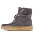 Clarks Wallabee Cup Hi 26168656 Womens Gray Suede Lace Up Casual Dress Boots 7 - фото #5