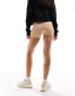 Фото #5 товара Pieces seamless mini legging shorts in beige