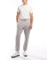 Threadbare cotton twill pull on trousers in stone