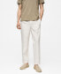 ფოტო #1 პროდუქტის Men's Cotton Lyocell Pleated Pants