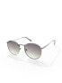 River Island round sunglasses in gunmetal