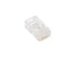 Фото #1 товара BYTECC RJ-45PLUG Cat 6 Crystal Clear RJ-45 Tip/Connector, 100-Pack