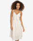 Women's Textured Cotton Knot-Front Sleeveless Dress
