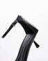 Topshop Imogen two part mid heel sandal in black