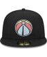 Фото #3 товара Men's Black Washington Wizards Color Pack 59FIFTY Fitted Hat