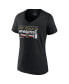 ფოტო #3 პროდუქტის Women's Black Vegas Golden Knights 2023 Stanley Cup Champions Hometown DNA V-Neck T-shirt