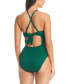 ფოტო #2 პროდუქტის Women's Pucker Up Textured Keyhole-Cutout Swimsuit, Created for Macy's