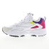 Фото #6 товара Fila Ray Tracer 5RM01572-152 Womens White Leather Lifestyle Sneakers Shoes 9.5