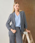 Women's Open-Front Ruched-Sleeve Jacket