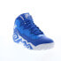 Фото #21 товара Fila MB Night Walk 1BM01747-421 Mens Blue Leather Athletic Basketball Shoes