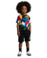 ფოტო #5 პროდუქტის Toddler and Little Boys Abstract-Print Cotton Jersey T-shirt