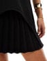 Фото #2 товара Closet London pleated cap sleeve mini dress in black